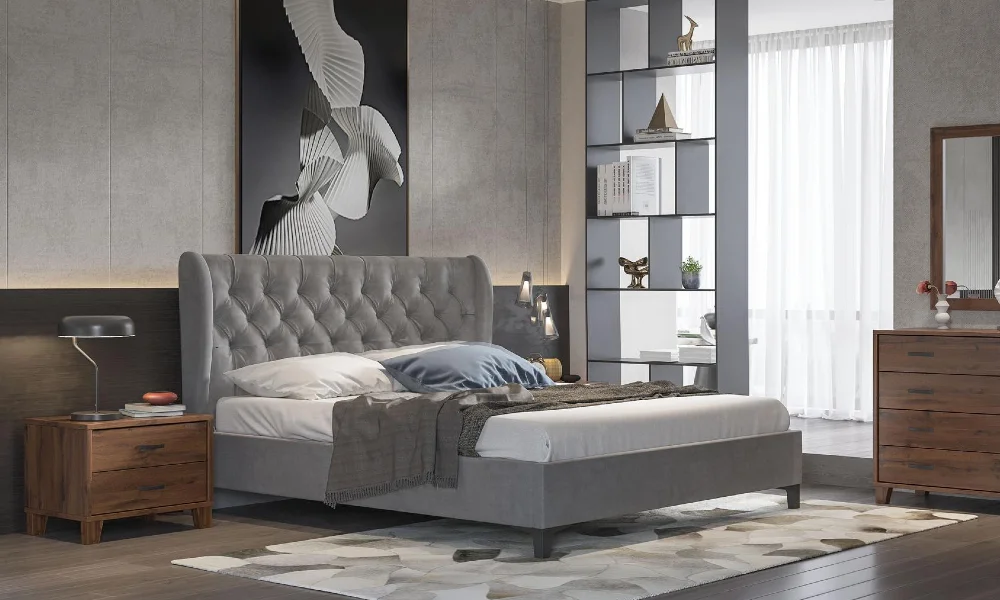 Κρεβάτι νούμερο 860 γκρι σκούρο